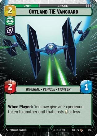 Outland TIE Vanguard (Hyperspace) (354) - Shadows of the Galaxy Foil