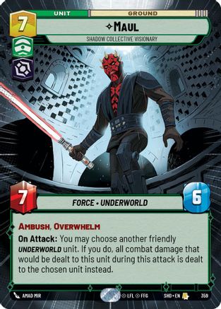 Maul - Shadow Collective Visionary (Hyperspace) (359) - Shadows of the Galaxy Foil