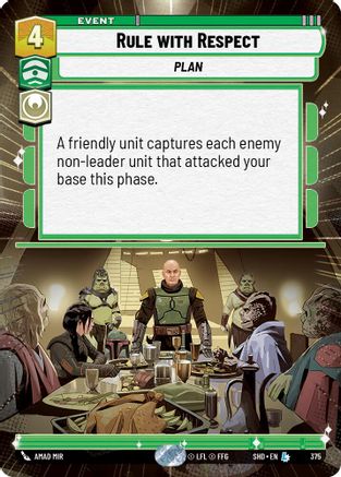 Rule With Respect (Hyperspace) (375) - Shadows of the Galaxy Foil
