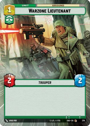 Warzone Lieutenant (Hyperspace) (379) - Shadows of the Galaxy Foil