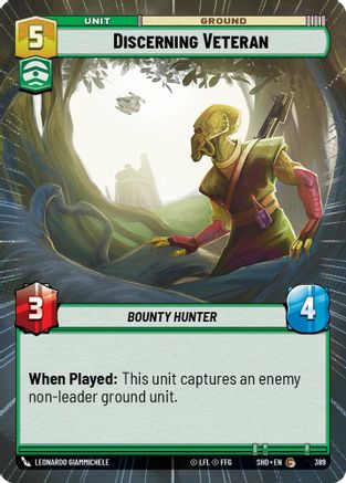 Discerning Veteran (Hyperspace) (389) - Shadows of the Galaxy Foil