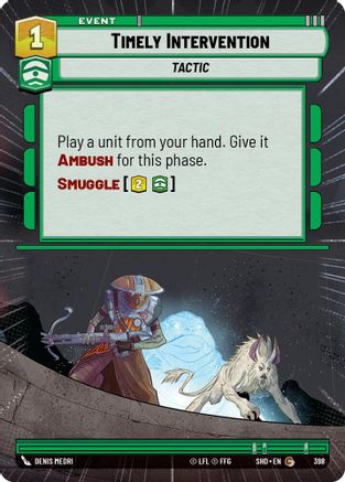 Timely Intervention (Hyperspace) (398) - Shadows of the Galaxy Foil
