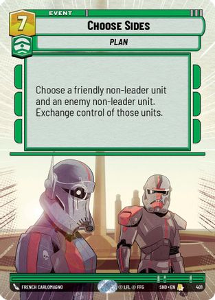 Choose Sides (Hyperspace) (401) - Shadows of the Galaxy Foil