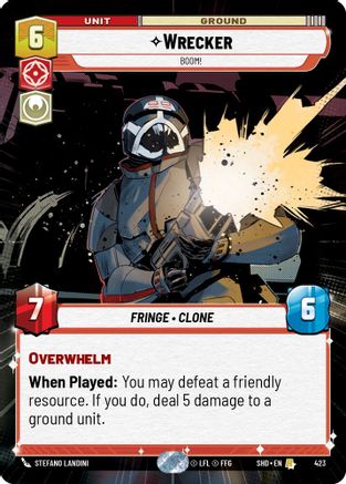 Wrecker - BOOM! (Hyperspace) (423) - Shadows of the Galaxy Foil
