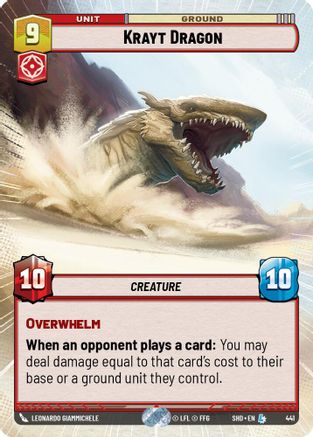 Krayt Dragon (Hyperspace) (441) - Shadows of the Galaxy Foil