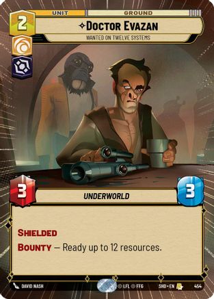 Doctor Evazan - Wanted on Twelve Systems (Hyperspace) (454) - Shadows of the Galaxy Foil