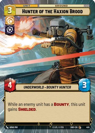 Hunter of the Haxion Brood (Hyperspace) (455) - Shadows of the Galaxy Foil