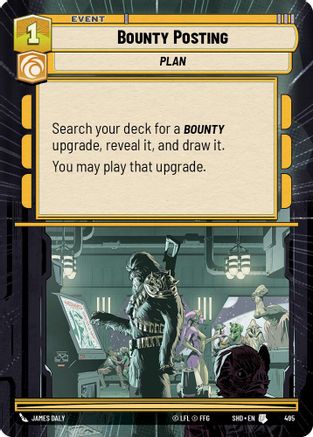 Bounty Posting (Hyperspace) (495) - Shadows of the Galaxy Foil