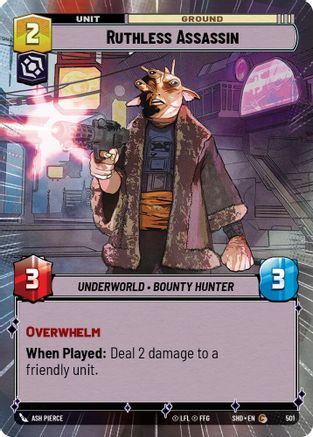 Ruthless Assassin (Hyperspace) (501) - Shadows of the Galaxy Foil