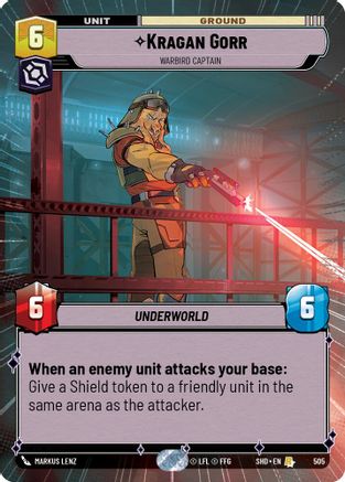 Kragan Gorr - Warbird Captain (Hyperspace) (505) - Shadows of the Galaxy Foil