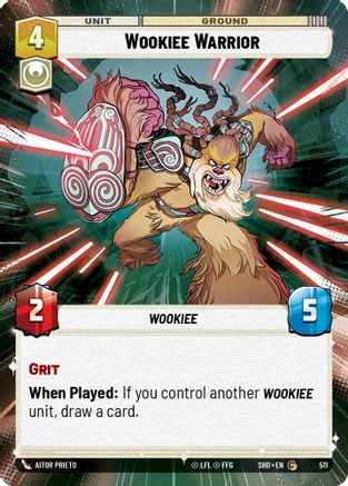 Wookiee Warrior (Hyperspace) (511) - Shadows of the Galaxy Foil