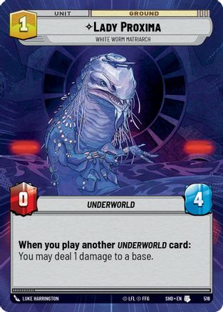 Lady Proxima - White Worm Matriarch (Hyperspace) (516) - Shadows of the Galaxy