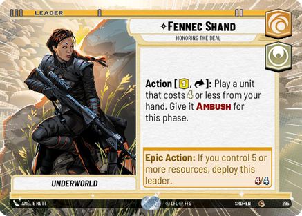 Fennec Shand - Honoring the Deal (Hyperspace) [SHD - 295]