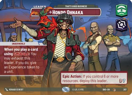 Hondo Ohnaka - That's Good Business (Showcase) (267) - Shadows of the Galaxy Foil