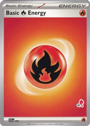 Basic Fire Energy - Armarouge 16 002  Battle Academy 2024 - Unconfirmed