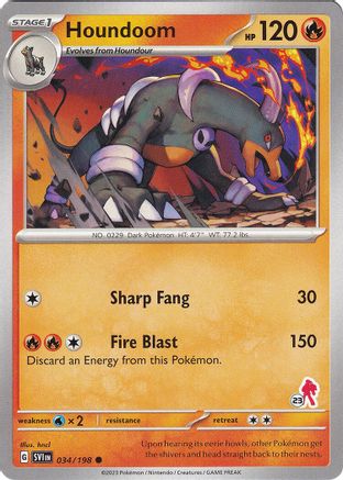 Houndoom - Armarouge 23 034  Battle Academy 2024 - Common