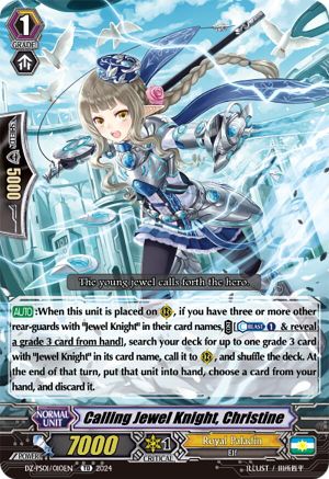 Calling Jewel Knight, Christine (DZ-PS01/010EN) - DZ-PS01: Premium Deckset “Jewel Knight”