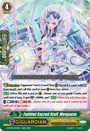 Faithful Sacred Staff, Morgause (DZ-PS01/025EN) - DZ-PS01: Premium Deckset “Jewel Knight”