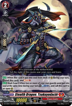 Stealth Dragon, Tsukuyodachi (DZ-SS01/Re02EN) - DZ-SS01: Festival Booster 2024