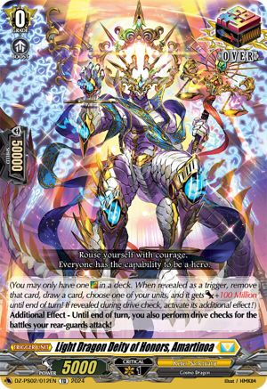 Light Dragon Deity of Honors, Amartinoa (DZ-PS02/012EN) - DZ-PS02: Premium Deckset “Revenger”
