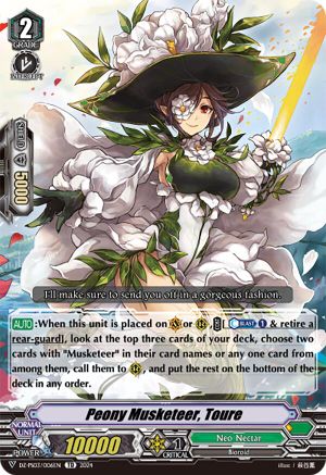 Peony Musketeer, Toure (DZ-PS03/006EN) - DZ-PS03: Premium Deckset “Musketeer”