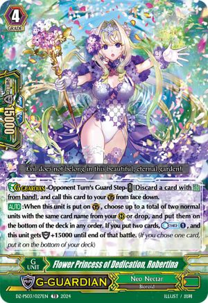Flower Princess of Dedication, Robertina (DZ-PS03/027EN) - DZ-PS03: Premium Deckset “Musketeer”