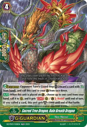 Sacred Tree Dragon, Rain Breath Dragon (DZ-PS03/028EN) - DZ-PS03: Premium Deckset “Musketeer”