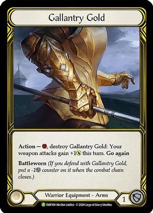 Gallantry Gold (Golden) - FAB104 (FAB104) - Flesh and Blood: Promo Cards Cold Foil
