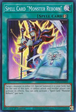Spell Card "Monster Reborn" [INFO - INFO-EN099]