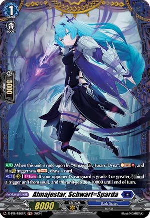 Almajestar, Schwart=Sparda (D-PR/486EN) - D Promo Cards