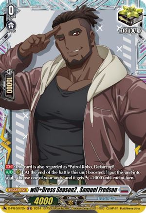 will+Dress Season2 , Samuel Fredson (D-PR/507EN) - D Promo Cards