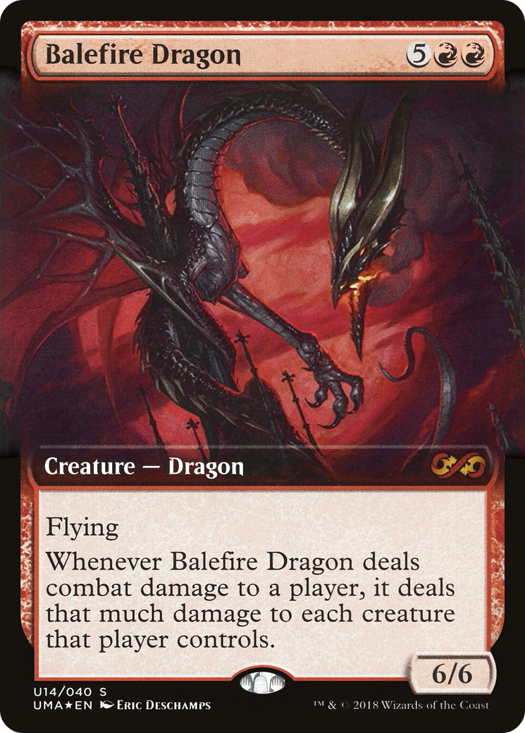 Balefire Dragon (UMA:BT-U14) - Ultimate Box Topper: (Extended Art) Foil