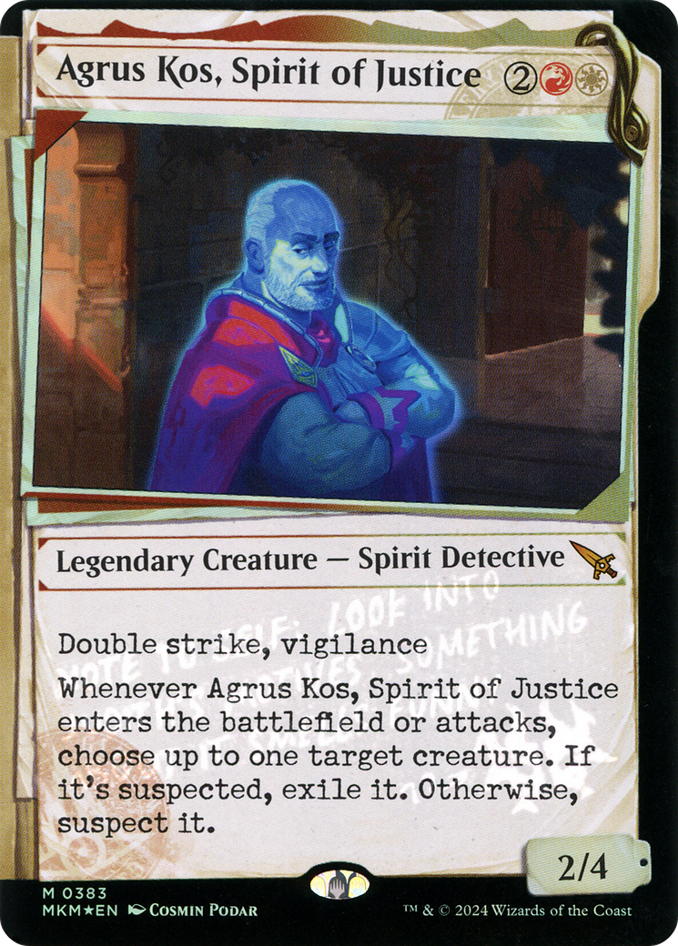 Agrus Kos, Spirit of Justice (Showcase) (Invisible Ink) [MKM - 383]