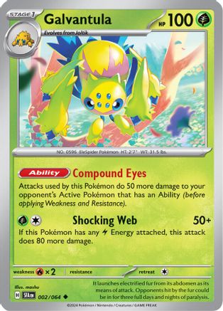 Galvantula 002/064  SV Shrouded Fable - Uncommon