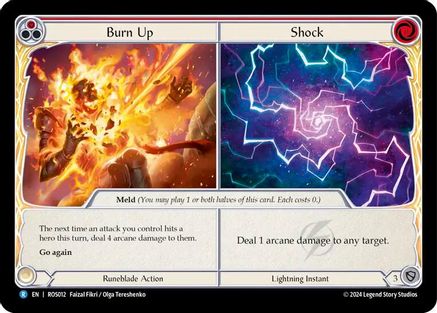 Burn Up // Shock (ROS012) - Rosetta Rainbow Foil