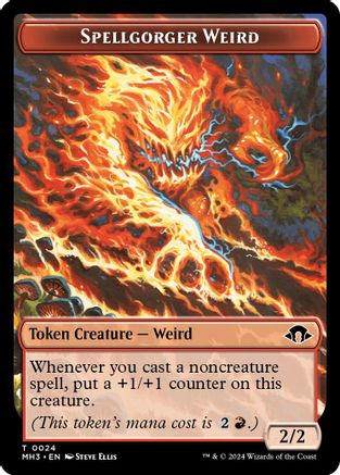Spellgorger Weird // Energy Reserve Double-Sided Token (MH3-24 // 36) - Modern Horizons 3