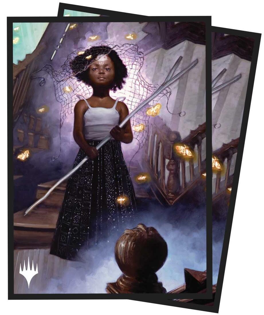 Ultra PRO: Standard 100ct Sleeves - Duskmourn (Commander B - Aminatou, Veil Piercer)
