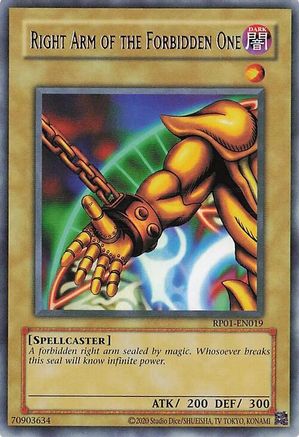 Right Arm of the Forbidden One [RP01 - RP01-EN019]