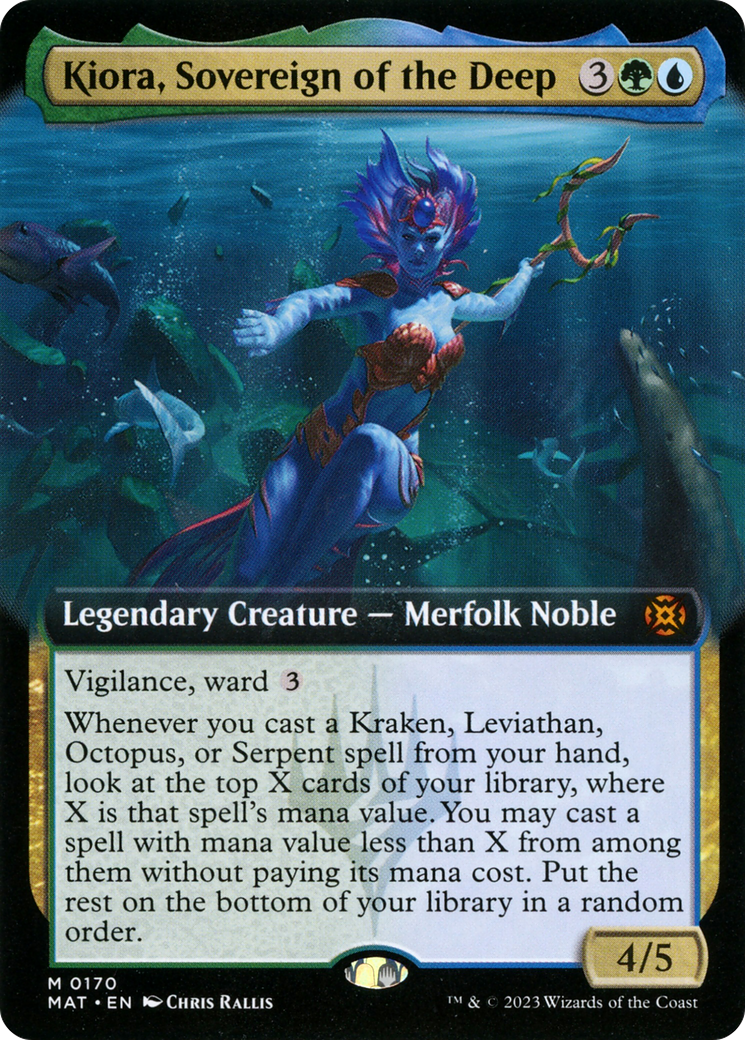 Kiora, Sovereign of the Deep (Extended Art) [MAT - 170]