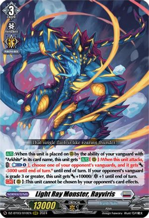 Light Ray Monster, Rayviris (DZ-BT03/010EN) - DZ-BT03: Dimensional Transcendence