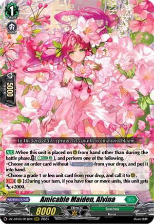 Amicable Maiden, Alvina (DZ-BT03/018EN) - DZ-BT03: Dimensional Transcendence