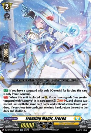 Freezing Magic, Froros (DZ-BT03/035EN) - DZ-BT03: Dimensional Transcendence