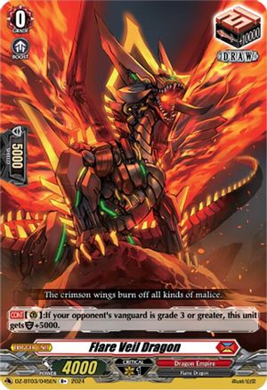Flare Veil Dragon (R+) (DZ-BT03/045EN) - DZ-BT03: Dimensional Transcendence