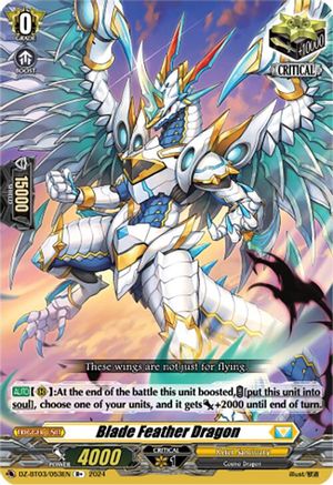 Blade Feather Dragon (R+) (DZ-BT03/053EN) - DZ-BT03: Dimensional Transcendence