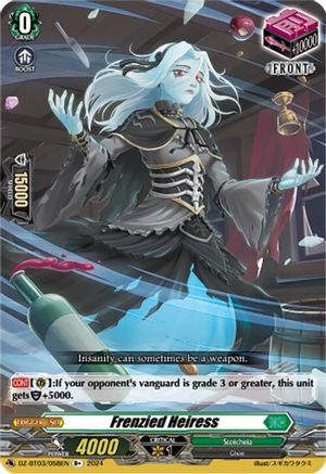 Frenzied Heiress (R+) (DZ-BT03/058EN) - DZ-BT03: Dimensional Transcendence