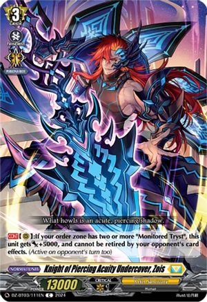 Knight of Piercing Acuity Undercover, Zois (DZ-BT03/111EN) - DZ-BT03: Dimensional Transcendence