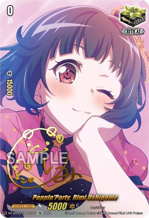 Poppin'Party, Rimi Ushigome (EX) (Foil) (DZ-BT03/EX03EN-S) - DZ-BT03: Dimensional Transcendence