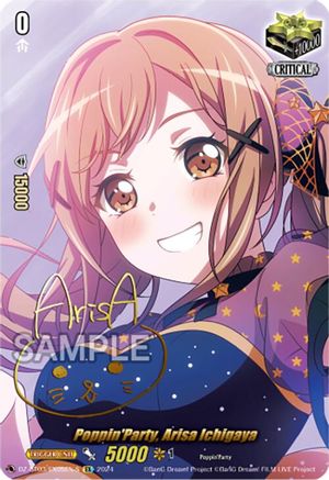 Poppin'Party, Arisa Ichigaya (EX) (Foil) (DZ-BT03/EX05EN-S) - DZ-BT03: Dimensional Transcendence