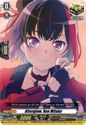 Afterglow, Ran Mitake (EX) (DZ-BT03/EX06EN) - DZ-BT03: Dimensional Transcendence