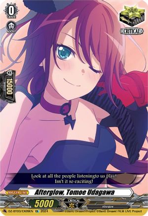 Afterglow, Tomoe Udagawa (EX) (DZ-BT03/EX09EN) - DZ-BT03: Dimensional Transcendence